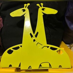 Target Bright Yellow Giraffe Bookends-